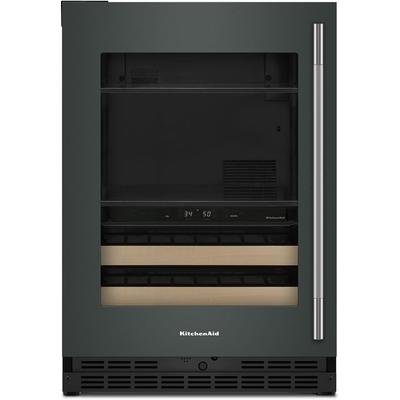 24" Beverage Center with Left Door Swing and 14-Wine Bottle Capacity - Juniper