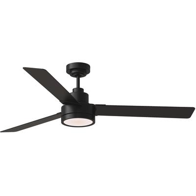 Jovie 58" Indoor/Outdoor LED Ceiling Fan - Midnight Black