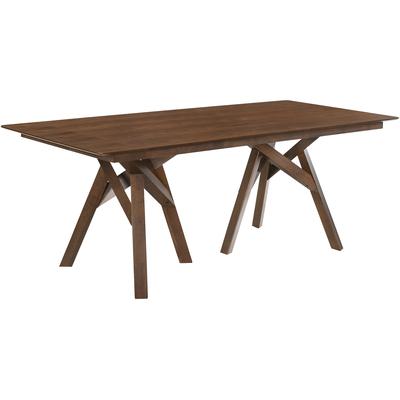 Hustvedt 79" Mid-Century Modern Dining Table - Walnut
