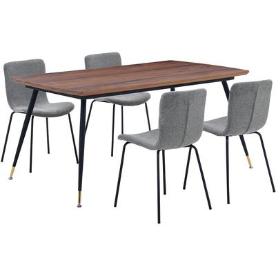 Kearns and Gillian 5-Piece Rectangular Dining Set