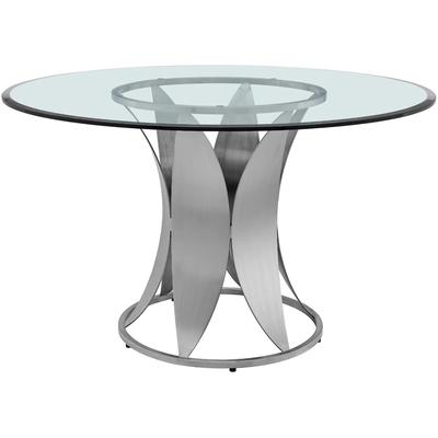 Topel Modern Round Pedestal Dining Table