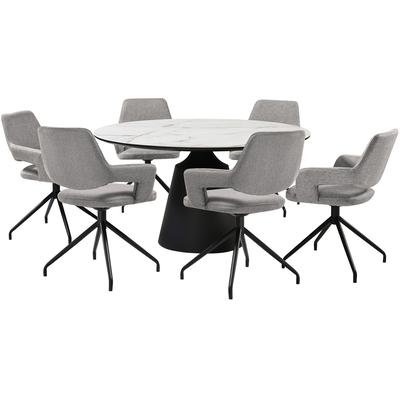Allsbrook/Farasha 7-Piece Dining Set - Gray
