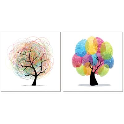 "Trees of Kin" 2-Piece Acrylic Art