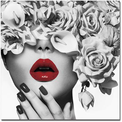 "Desire Red Lip" Acrylic Art