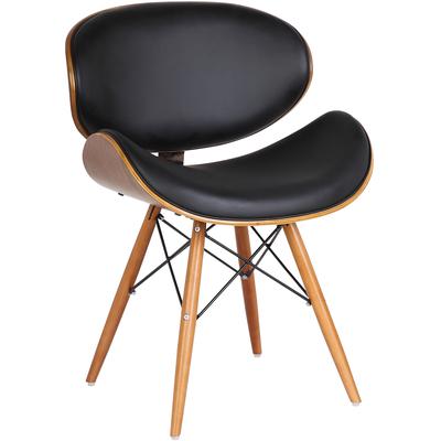 Zephy Mid-Century Dining Chair - Black