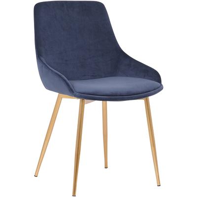 Sircello Velvet Dining Accent Chair - Blue