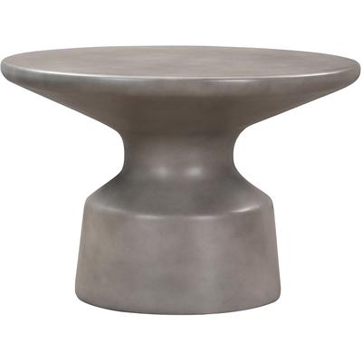 Hipes Round Pedestal Coffee Table - Grey